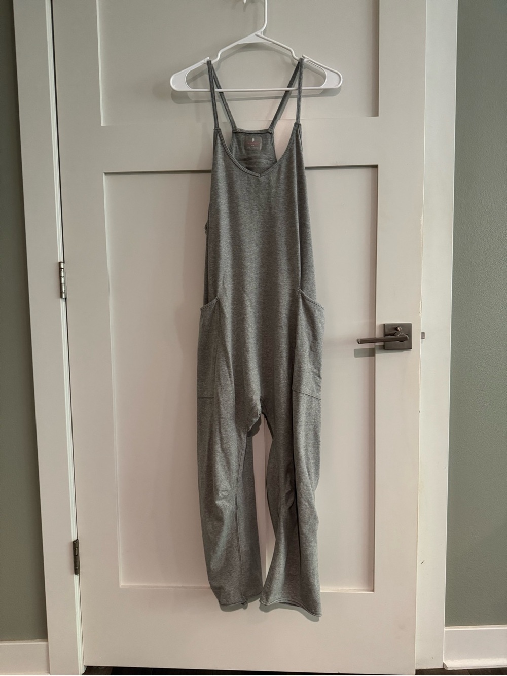 Free People hot shot romper light gray size small